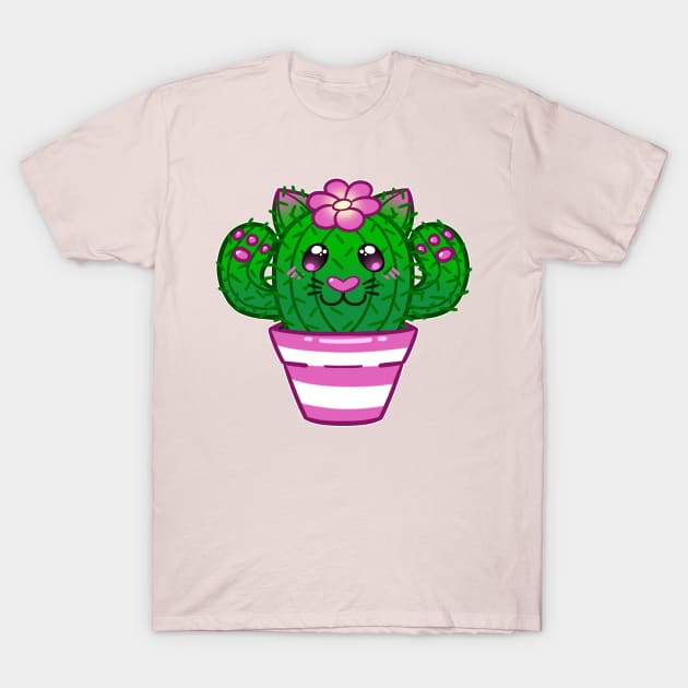 Cactus Cat T-Shirt by leashonlife